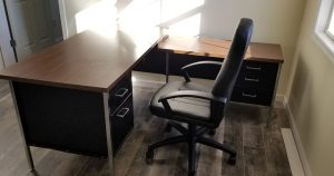 l-shape used desk