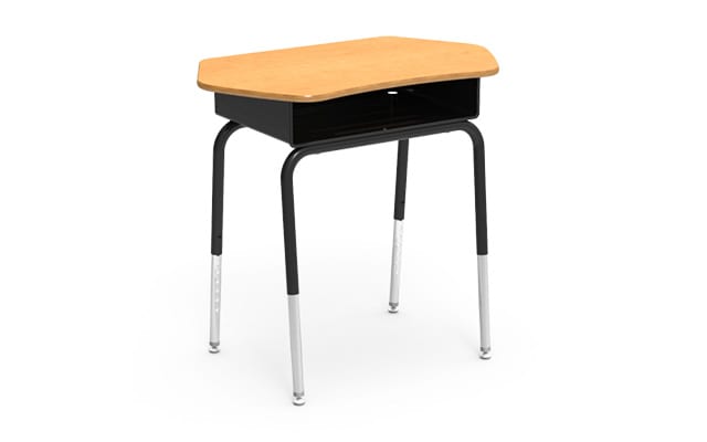 school desks with storage