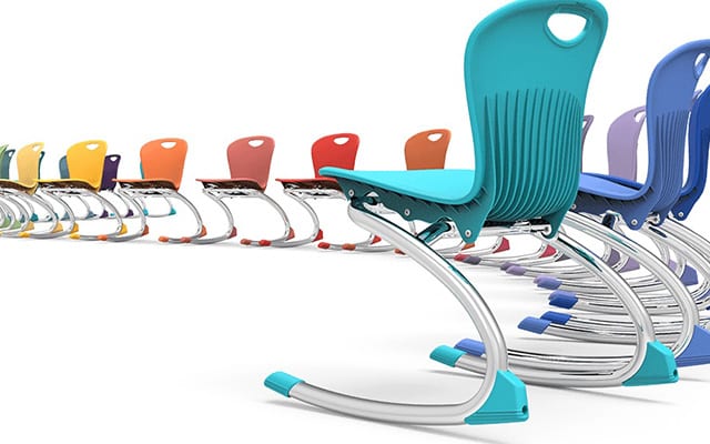 modern style classroom chairs