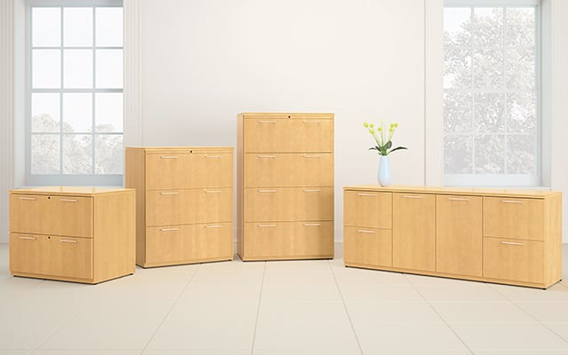 wood looking filing cabinets