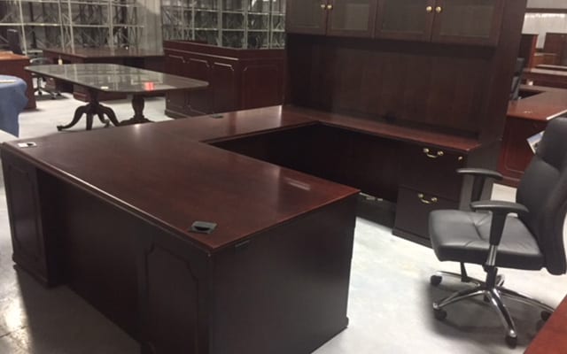 used u-shape desk for office