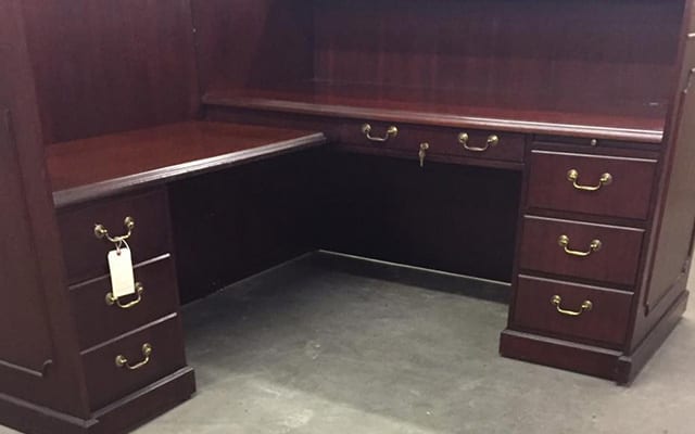 used desks with drawers and hutch